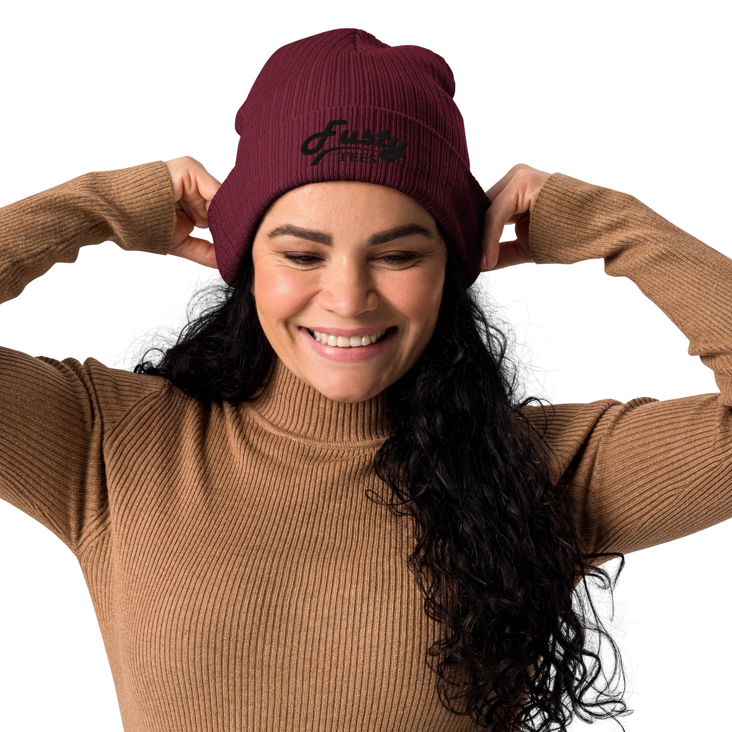 Fusty Tees Organic Ribbed Beanie