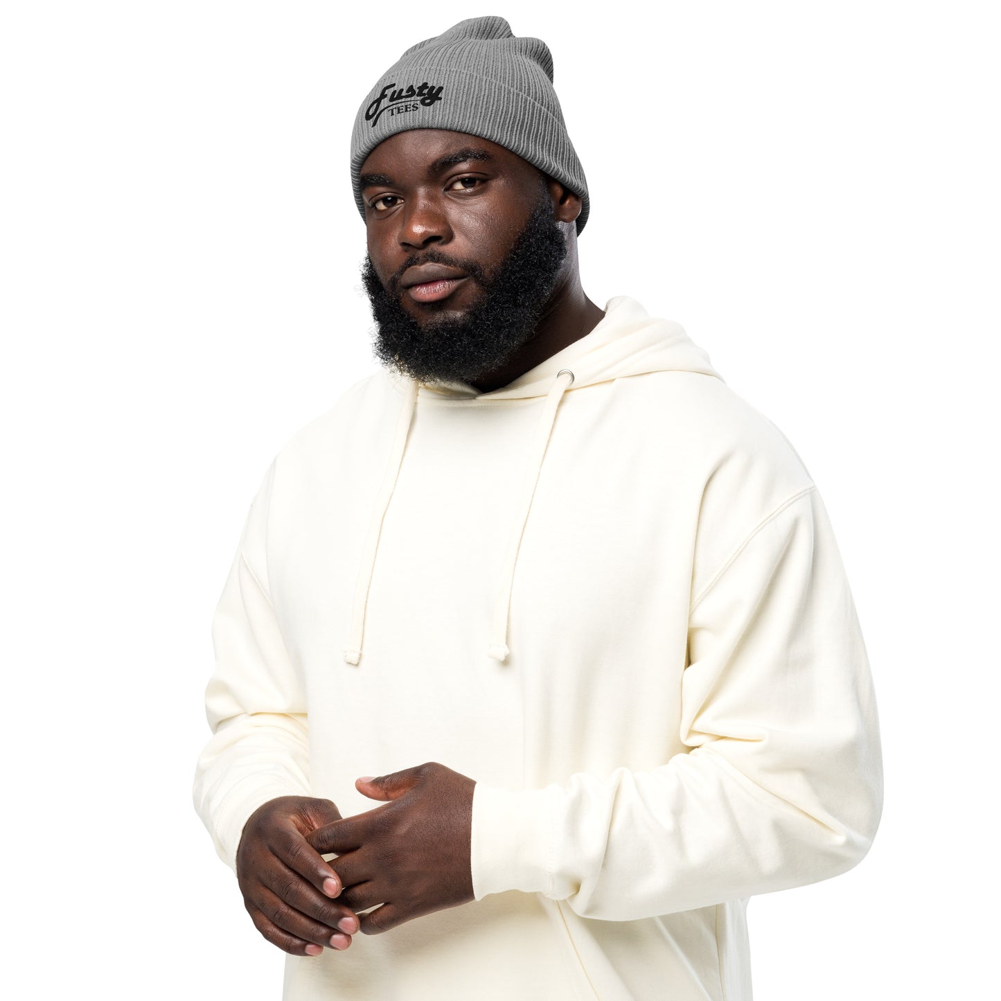 Fusty Tees Organic Ribbed Beanie