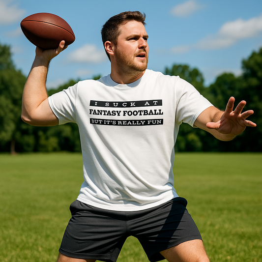 I Suck At Fantasy Football But It's Really Fun Tee