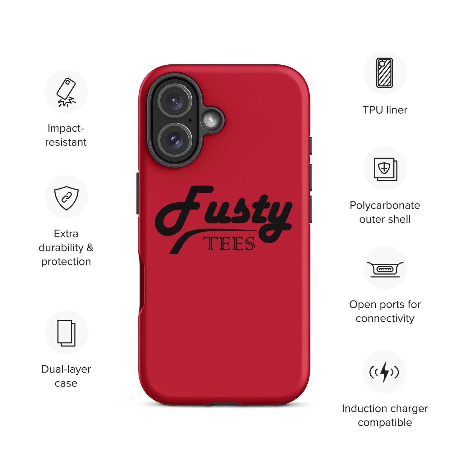 Fusty Tees Tough Case for iPhone®