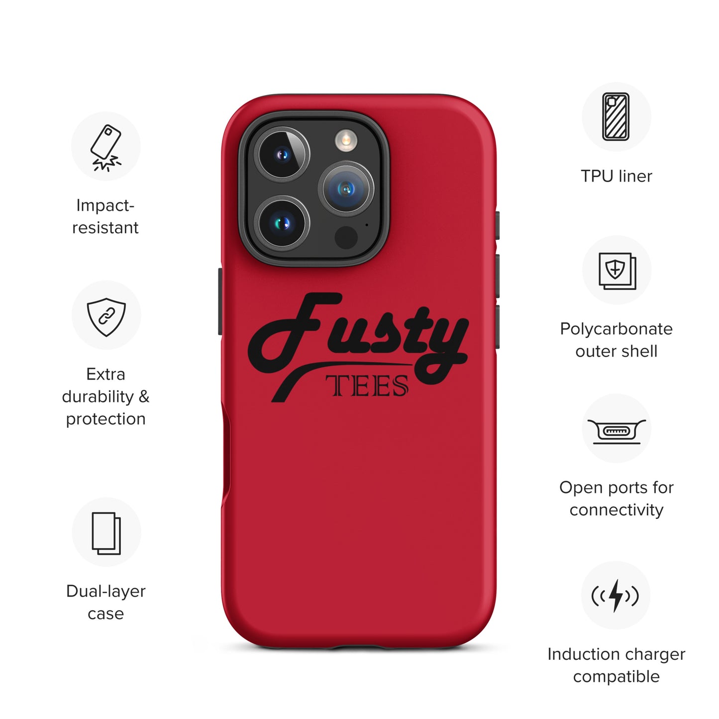 Fusty Tees Tough Case for iPhone®