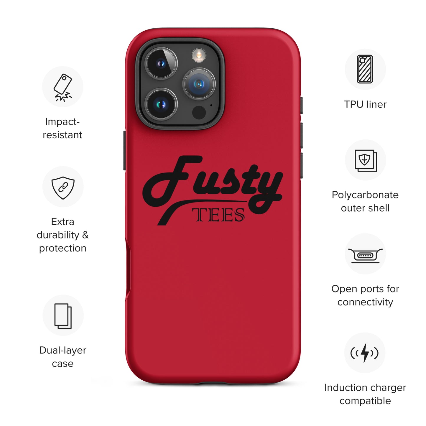 Fusty Tees Tough Case for iPhone®